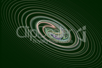 The image of the fractal Spiral on the black background.