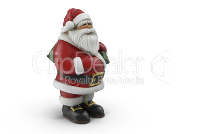 The Figure Of Santa Claus. 3D rendering.