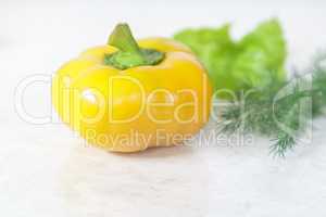Yellow bell peppers. Presents closeup.