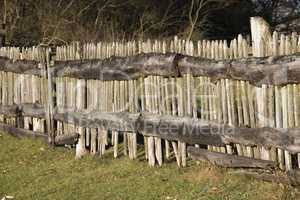 Very old wooden fence