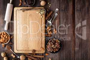 culinary background for Christmas baking