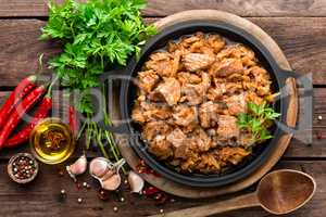 meat stew with cabbage