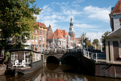 canal in the city Alkmaar