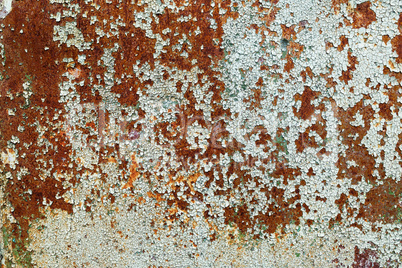 Rust and peeling paint
