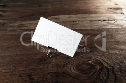 Blank business card