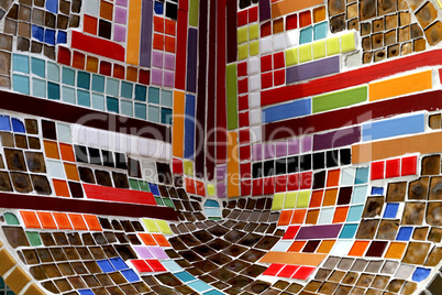 Colorful mosaic tiles