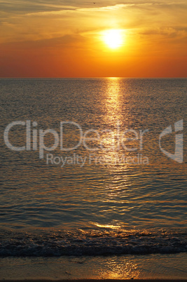 sunset at sea, sunrise on the Baltic sea, the Baltic sea, the sunset