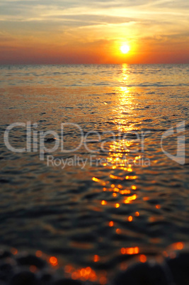 sunset at sea, sunrise on the Baltic sea, the Baltic sea, the sunset