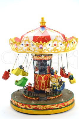 Wooden carousel of Christmas.