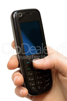 mobile phone in a hand