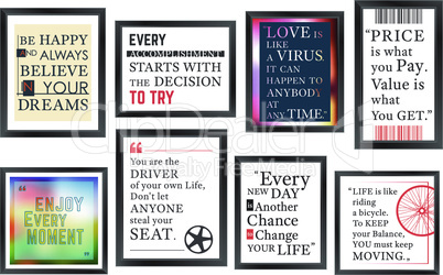 Quotes motivation frames set