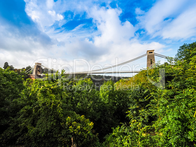 HDR Clifton Suspension Bridge in Bristol