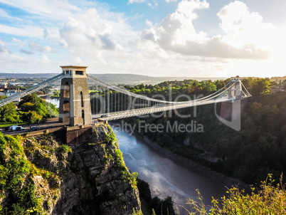 HDR Clifton Suspension Bridge in Bristol HDR Clifton Suspension Bridge in Bristol