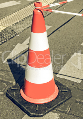 Vintage looking Traffic cone