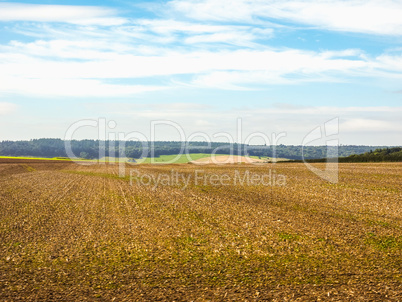 HDR English country panorama in Salisbury