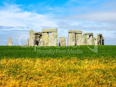 HDR Stonehenge monument in Amesbury