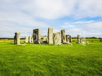 HDR Stonehenge monument in Amesbury