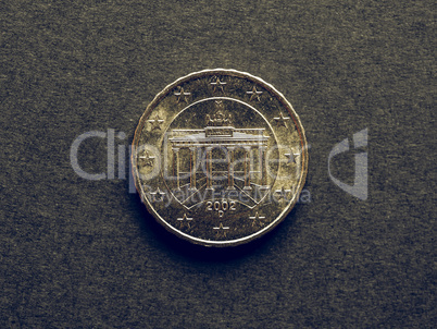 Vintage Ten Cent Euro coin