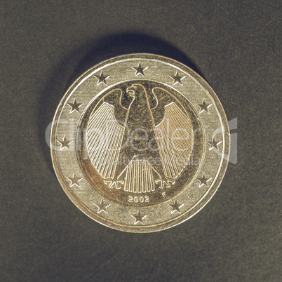 Vintage German Euro coin