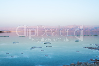 Beautiful coast of the Dead Sea .