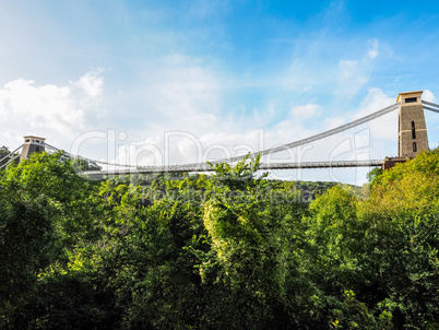 HDR Clifton Suspension Bridge in Bristol HDR Clifton Suspension Bridge in Bristol