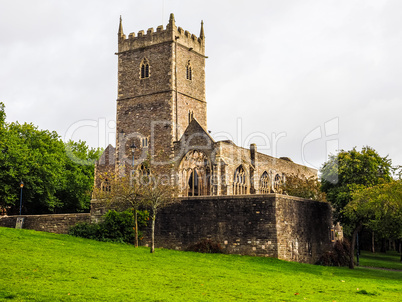 HDR St Peter ruined church in Bristol