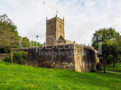 HDR St Peter ruined church in Bristol