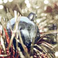 Vintage looking Bauble and tinsel