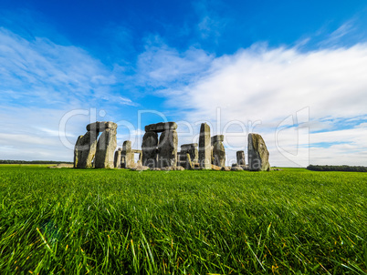 HDR Stonehenge monument in Amesbury