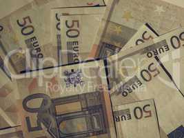 Vintage Fifty Euro notes