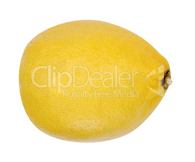 yellow raw lemon isolated