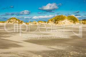 Landschaft mit Dünen auf der Insel Amrum