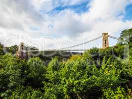 HDR Clifton Suspension Bridge in Bristol