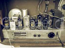 Vintage looking Old AM radio tuner