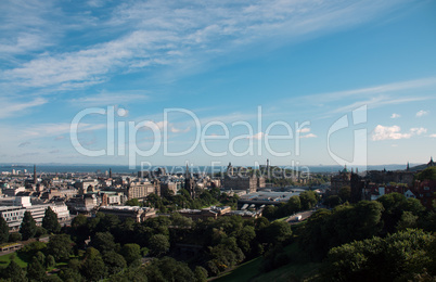 View over Edinburgh, Scotland