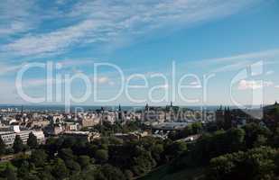 View over Edinburgh, Scotland