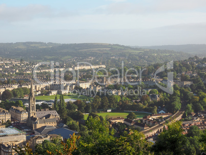 Aerial view of Bath