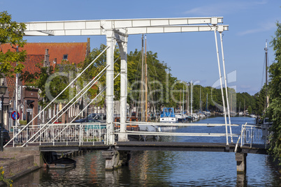 Traditionelle Hubbrücke in Edam, Niederlande