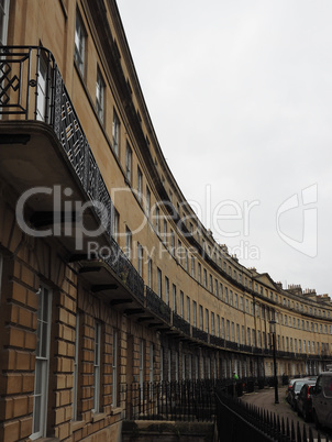 Norfolk Crescent row of terraced houses in Bath