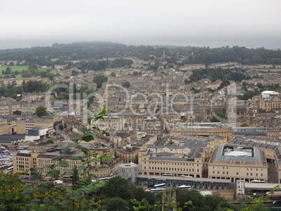 Aerial view of Bath