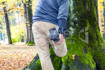 Stretch with travelling shoe in the tree
