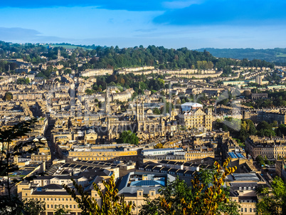 HDR Aerial view of Bath