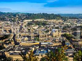 HDR Aerial view of Bath