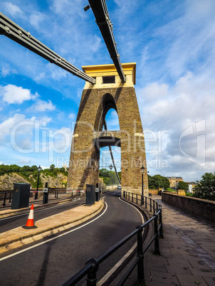 HDR Clifton Suspension Bridge in Bristol