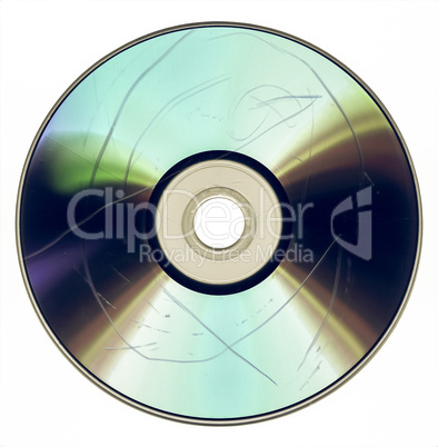 Vintage looking Dust and scratches on CD DVD