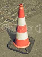 Vintage looking Traffic cone