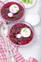 Cold beet soup