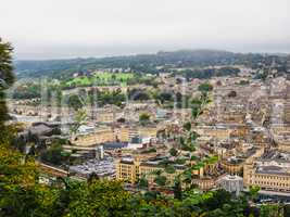 HDR Aerial view of Bath