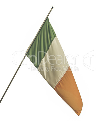 Vintage looking Irish flag