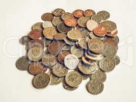 Vintage Pound coins
